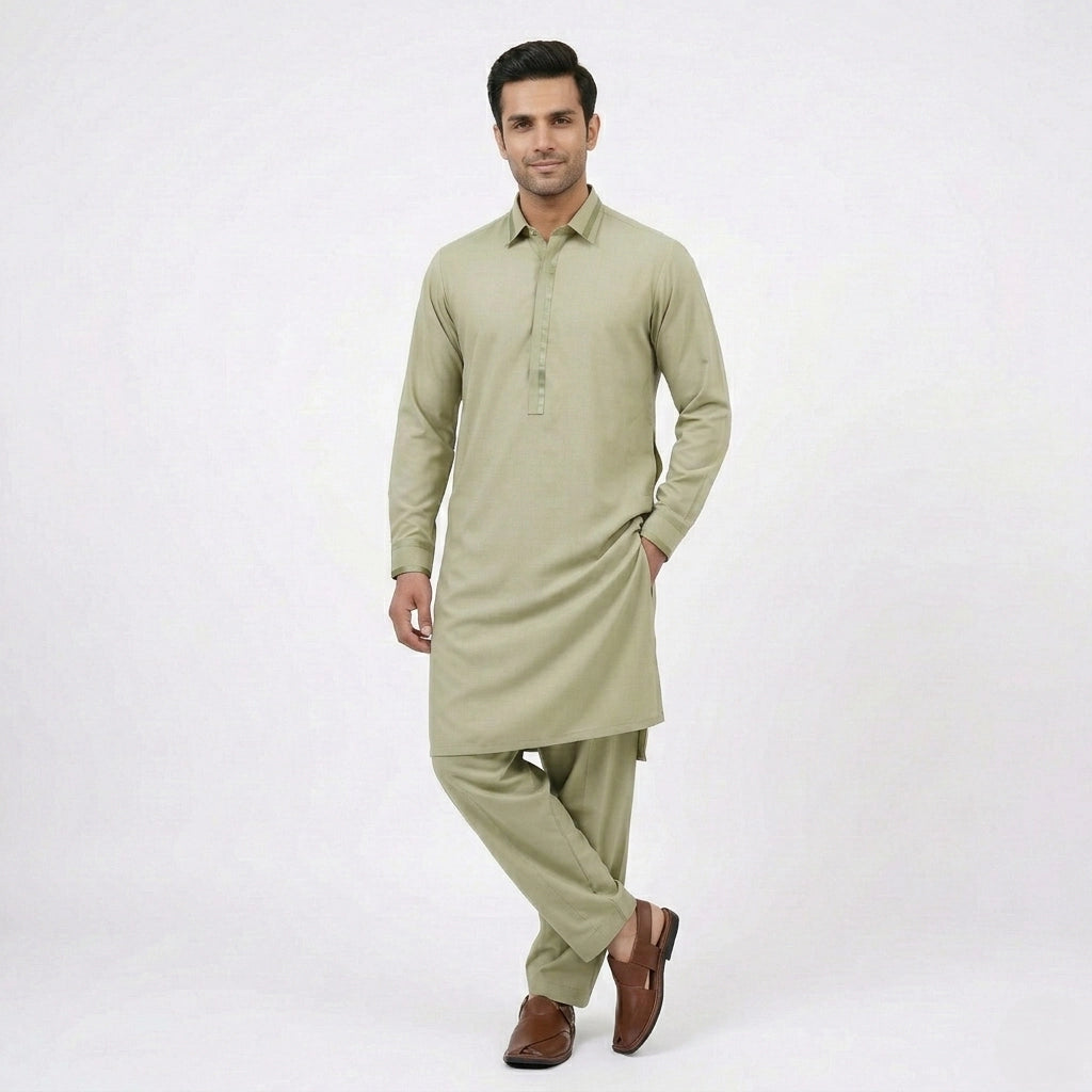 Blended- Classic Unstitched Crest Sage Green