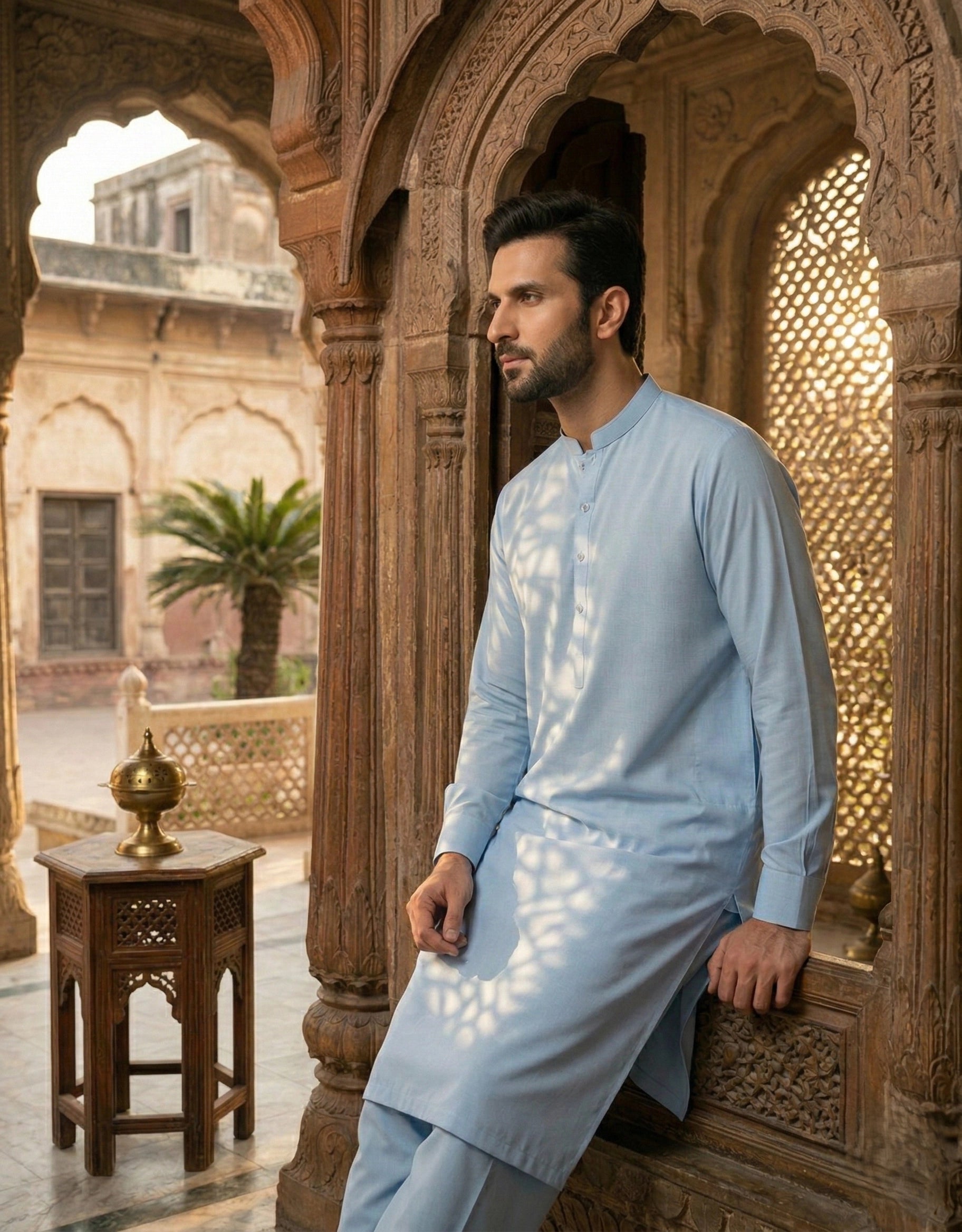 Blended- Classic Unstitched Soft Sky Blue