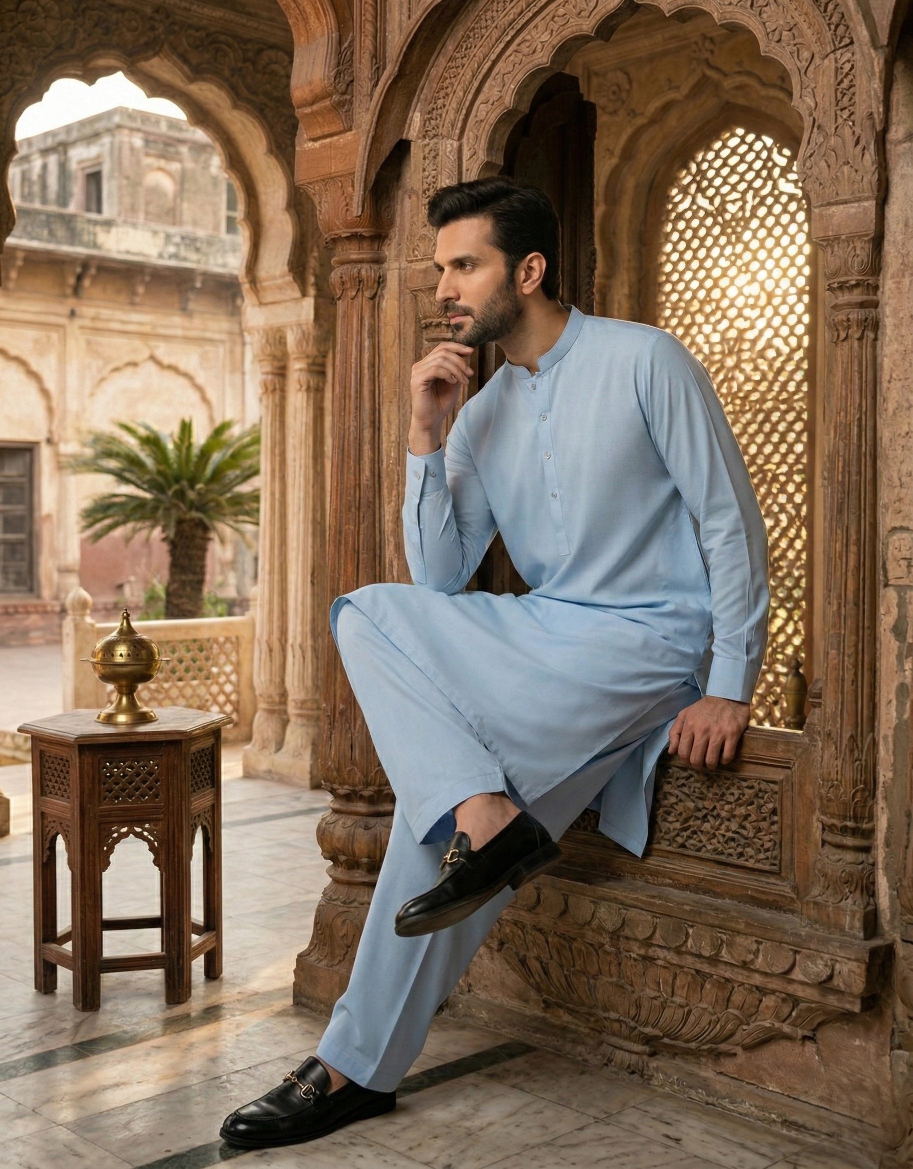 Blended- Classic Unstitched Soft Sky Blue