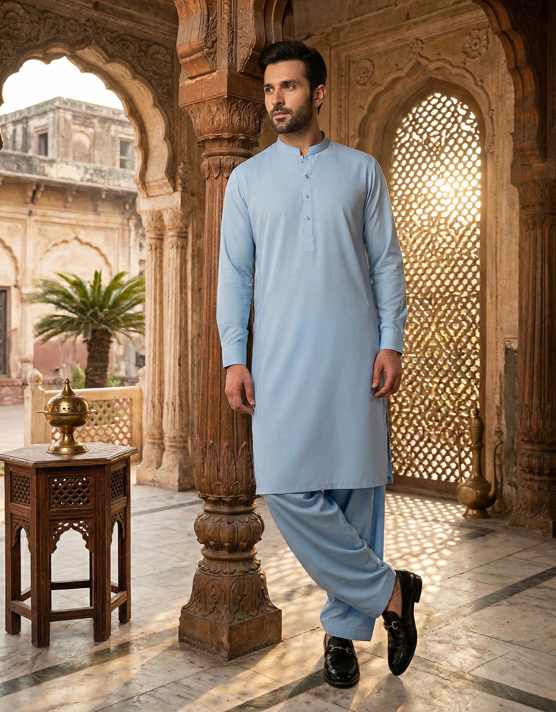 Blended- Classic Unstitched Soft Sky Blue