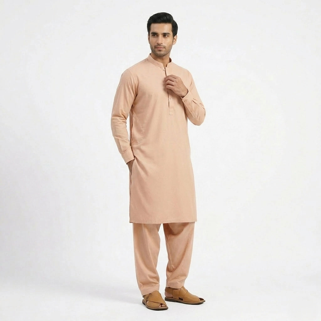 Blended- Classic Unstitched Peach Beige